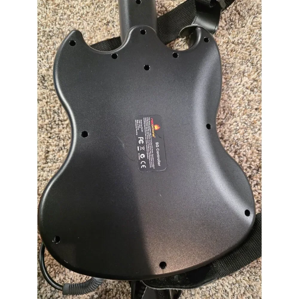 Guitar Hero Gibson SG Red Octane PS2 Black / Silver Wired Guitar Controller